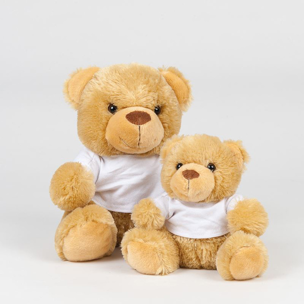 Teddy in a T-shirt - Brown
